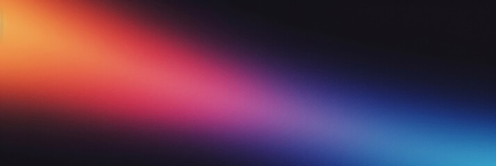 Fototapeta premium abstract Color gradient grainy background, dark blue white pink orange noise textured grain gradient backdrop website header poster banner cover design