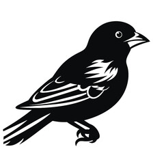 Obraz premium Sparrow silhouette icon