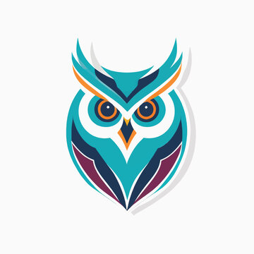 owl logo on a white background  
