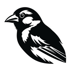 Obraz premium Sparrow silhouette icon