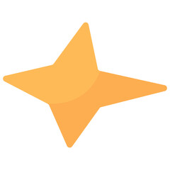 Hand-Drawn Star Element. Vector Icon