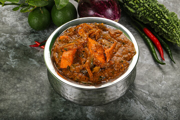 Indian cuisine - homemade mutter paneer