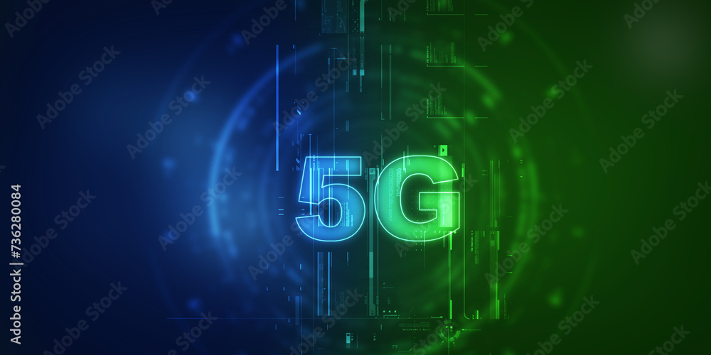 Poster 2d rendering 5G Network 5G Connection