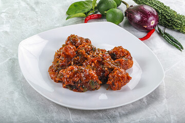 Chinese cuisine - Chicken manchurian gravy