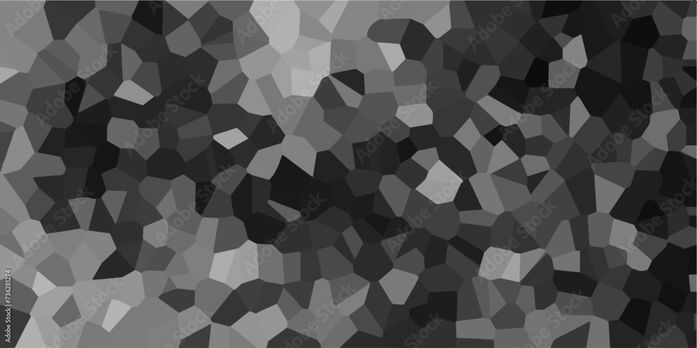 Poster abstract black geometric with triangles and marble texture. seamless pattern mosaic marble pattern t