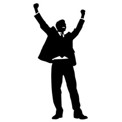 Obraz premium businessman Silhouette