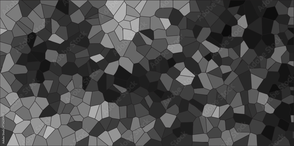 Poster abstract black geometric with triangles and marble texture. seamless pattern mosaic marble pattern t