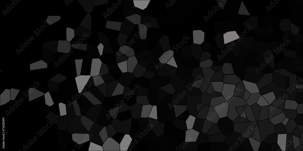 Poster abstract black geometric with triangles and marble texture. seamless pattern mosaic marble pattern t
