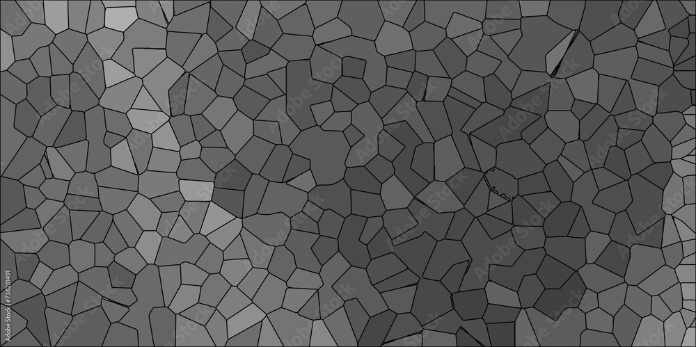 Poster abstract black geometric with triangles and marble texture. seamless pattern mosaic marble pattern t