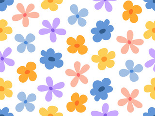 Colorful floral seamless pattern