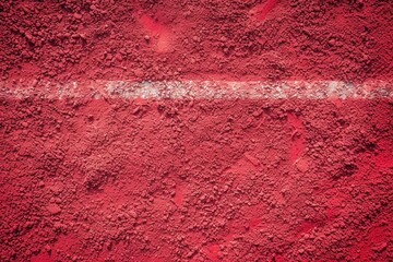 Rubber coated red background used in stadiums tracks and courts Overhead view close up - obrazy, fototapety, plakaty