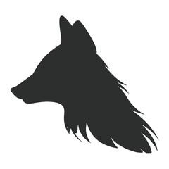 fox head silhouette 