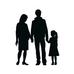 
Family vector silhouette