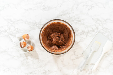 Whisking Delight - Chocolate Bundt Cake in the Making