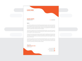Vector New Professional letterhead design
