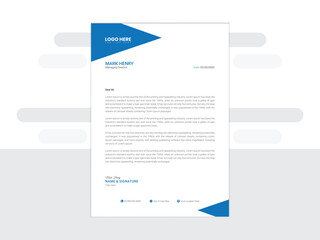 Vector New Professional letterhead design
