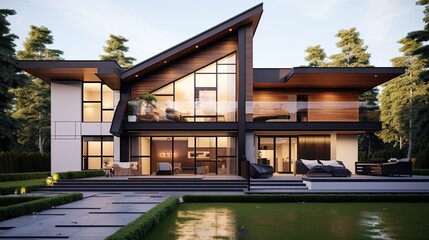 Fototapeta premium new family house