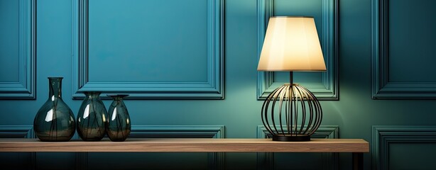 close up of a lamp in modern interior