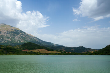 Sant'Angelo lake, in CHieti province, Abruzzo, Italy