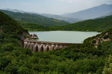 Sant'Angelo lake, in Chieti province, Abruzzo, Italy