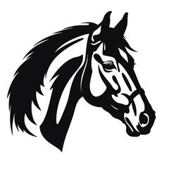 Horse head silhouette 