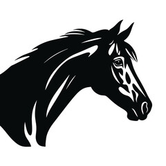 Horse head silhouette 