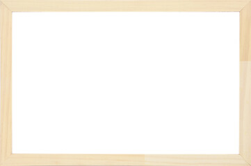 Wood frame isolated on white background.Vintage concept.

