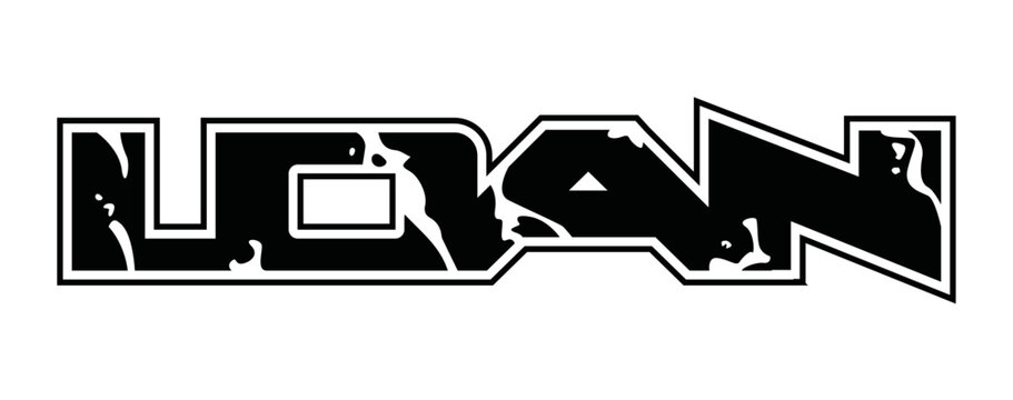 Logo du prénom Loan en style racing moto sports.