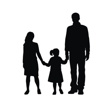 
Family vector silhouette