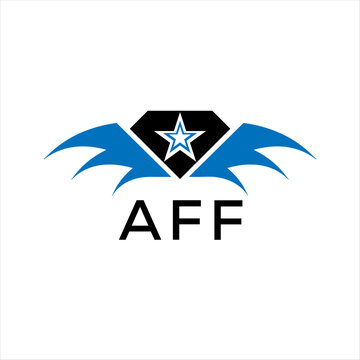 AFF letter logo. technology icon blue image on white background. AFF Monogram logo design for entrepreneur and business. AFF best icon.	
