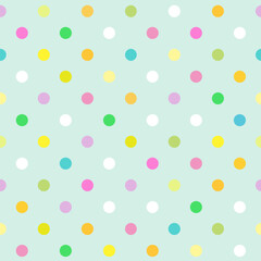 Blue Polka Dot pattern, seamless texture