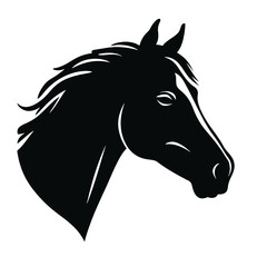 black horse silhouette