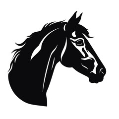 black horse silhouette