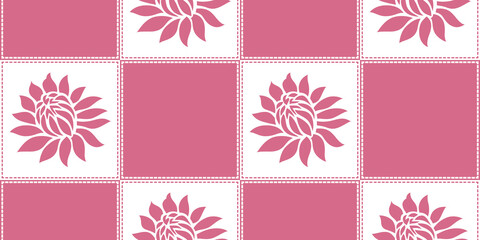 seamless geometrical floral design pattern