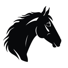 black horse silhouette
