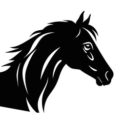 black horse silhouette
