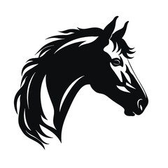black horse silhouette