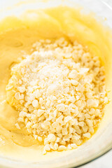 Whisking Delight - Bundt Cake Batter Preparation Begins