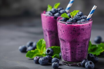 Refreshingly healthy blueberry smoothies Clean detoxifying lifestyle