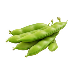 green beans isolated on transparent or white background, png