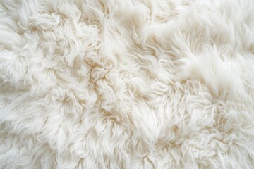 Soft seamless fluffy white wool background Close up of carpet texture for designers