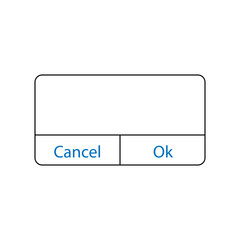 Smartphone with web page error notification. Pop up windows operating system error. Illustration vector
