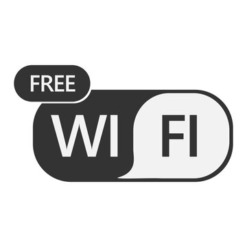 Wi-Fi wireless internet network connection icon black isolated vector on white background