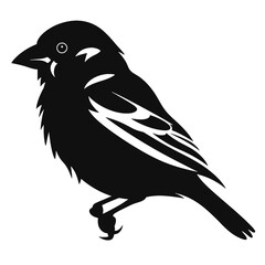 Sparrow silhouette icon
