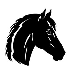 Horse head silhouette 