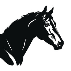 Horse head silhouette 