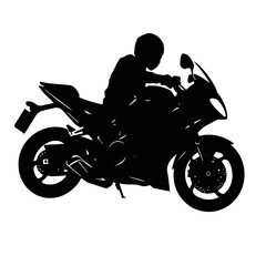 silhouette of a motorcycle