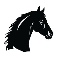 Horse head silhouette 