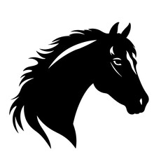 Horse head silhouette 