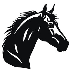 Horse head silhouette 